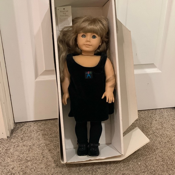 Vtg American Girl Peasant co. Kirsten silver blue eyed rare doll